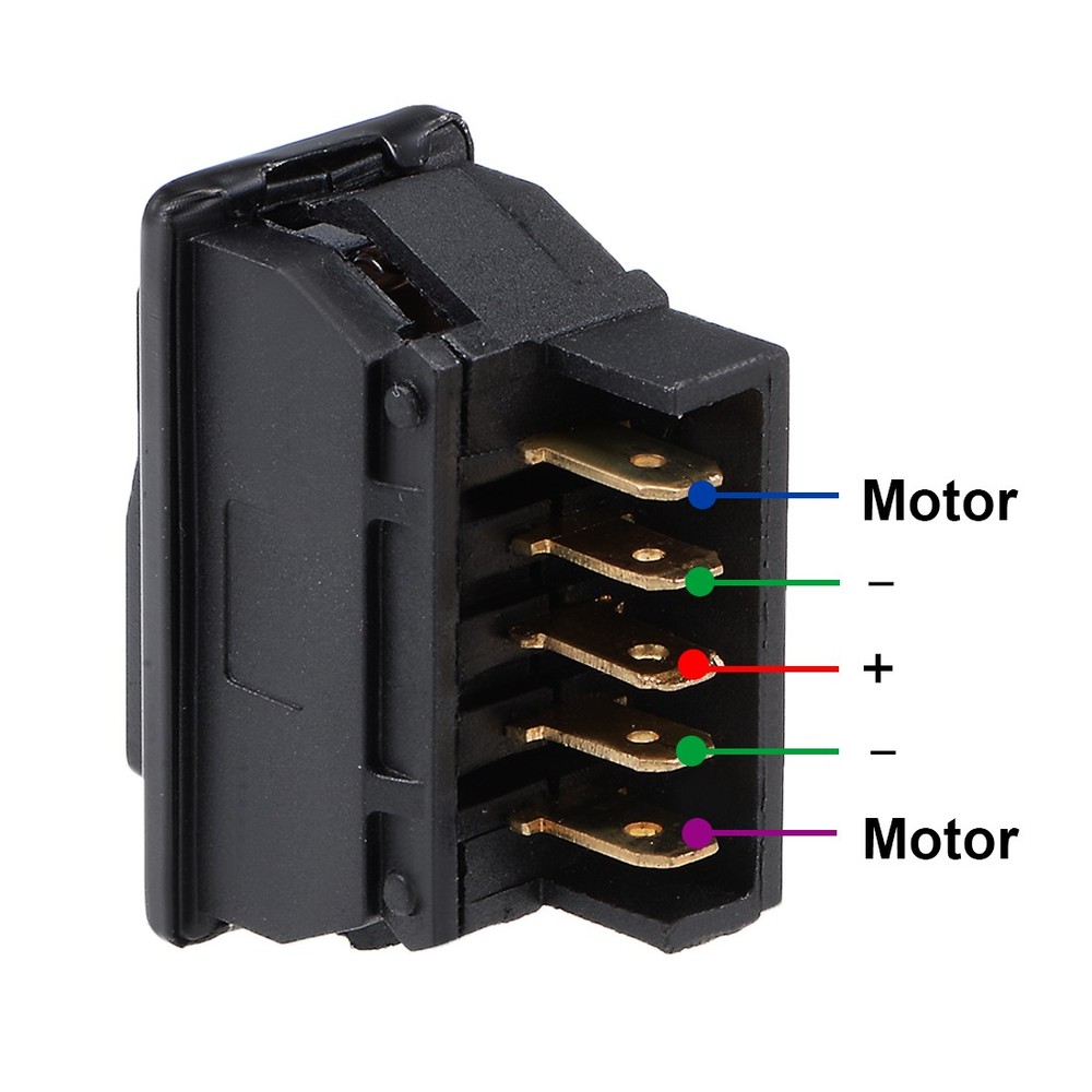 Universal 5-Pin Car Window Switch ,Momentary DC 12V