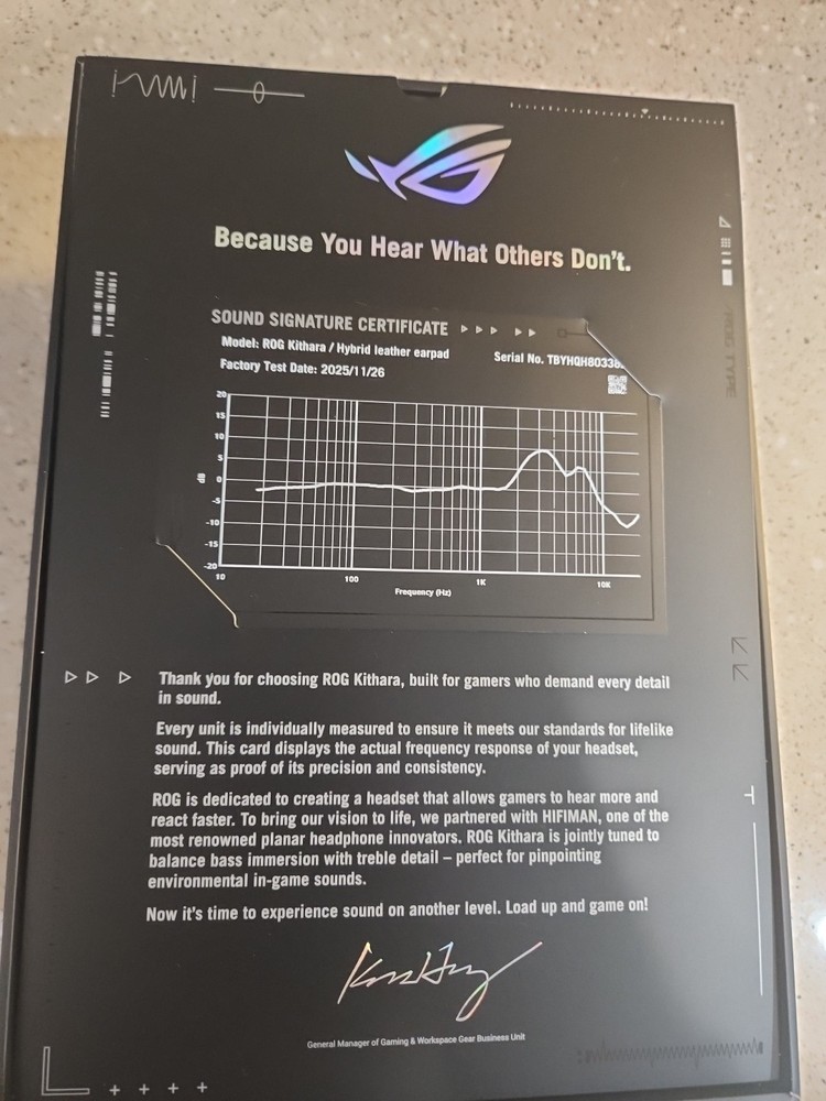 ROG Kithara Audiophile Planar Driver Headset