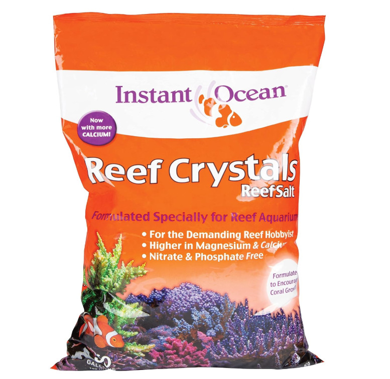 Instant Ocean Reef Crystals Salt for 50 Gallons, Enriched Formulation