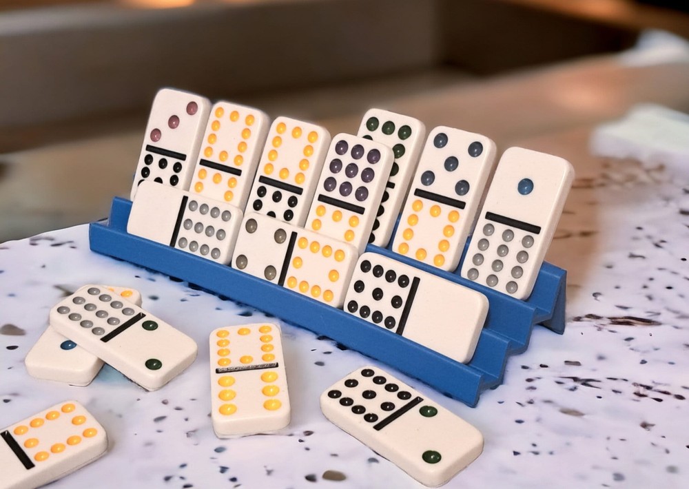 Domino Holders 3 Pack Hard Plastic Game Night Essential Tile Organizer