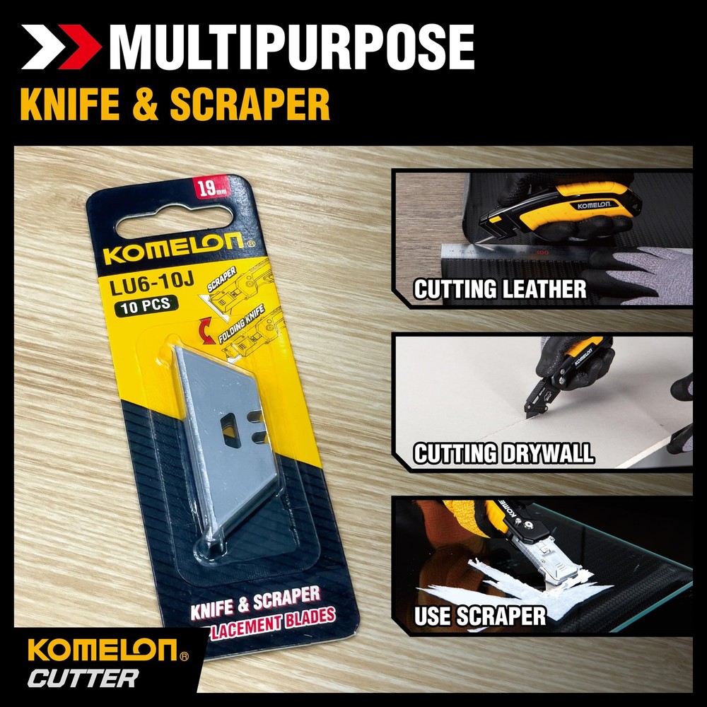 Utility Knife Scraper Replacement Blades 10 Pack Heavy Duty
