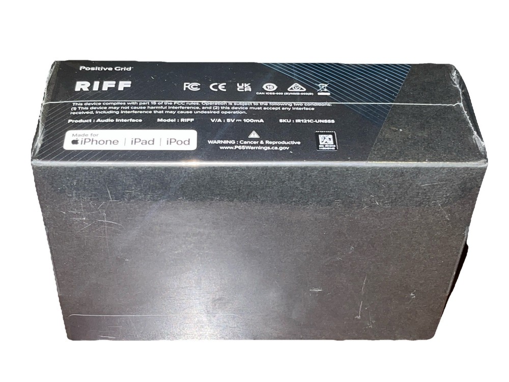 Positive Grid RIFF - Guitar Interface (BLACK) ￼