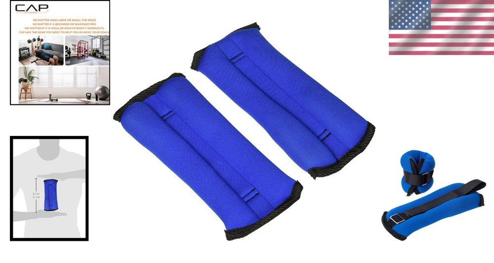 Comfortable 1 Lb Ankle & Wrist Weights - Ideal for Strength Training & Toning