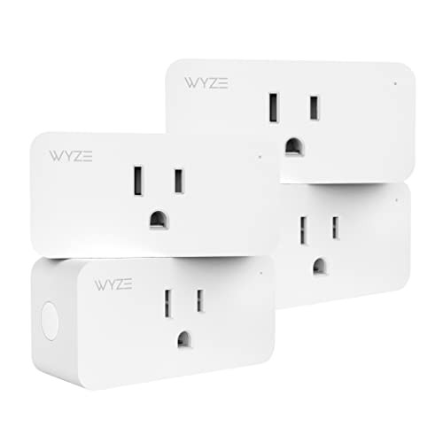 Plug, 2.4GHz WiFi Smart Plug, Compatible with Alexa, Google Four-Pack