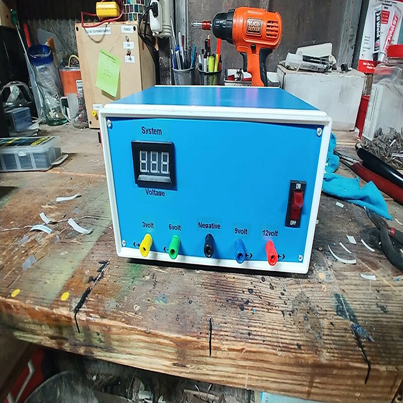 Electronic Enclosure Project Case DIY Metal Box Dustproof Junction Case Blue