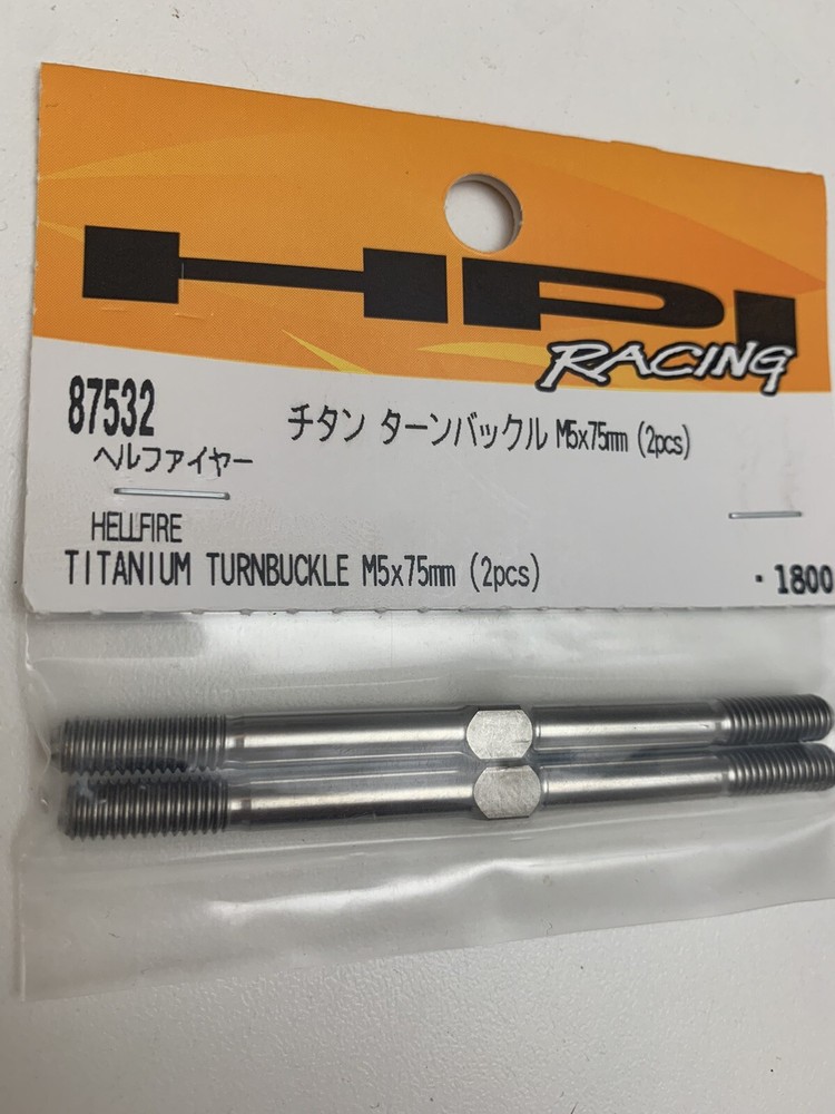 HPI TITANIUM TURNBUCKLE M5X75MM (2) - 87532 / HELLFIRE