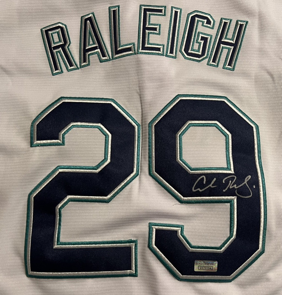 Cal Raleigh Signed Jersey Authenticated Mariners Auto