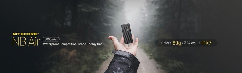 Nitecore NB Air Ultra Light Power Bank With USB-C Port Waterproof Resists Impact
