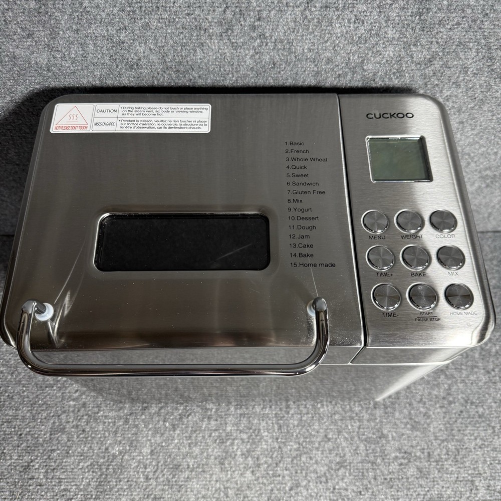 Cuckoo 2.2 lb. Multifunctional Bread Maker (CBM-AAB101S) EUC