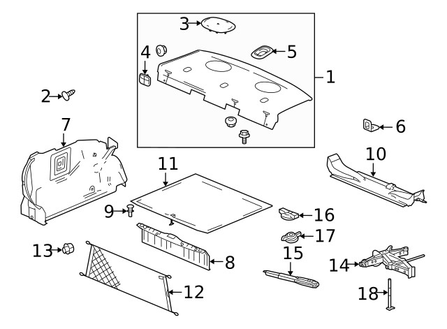 Genuine GM Cargo Net 15899372
