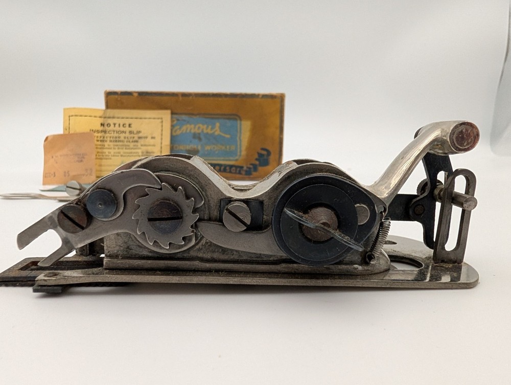 Vintage Famous Buttonhole Worker Machine Attachment - ?Model C? - Singer Machine