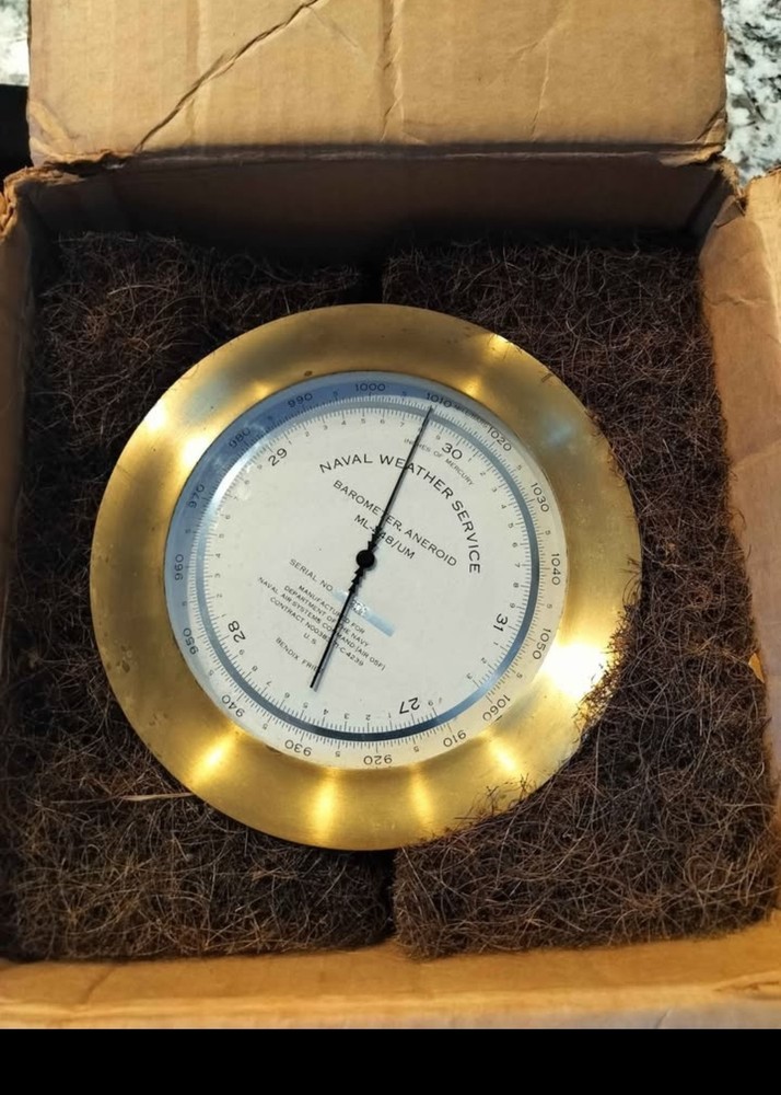 Vintage Naval Barometer