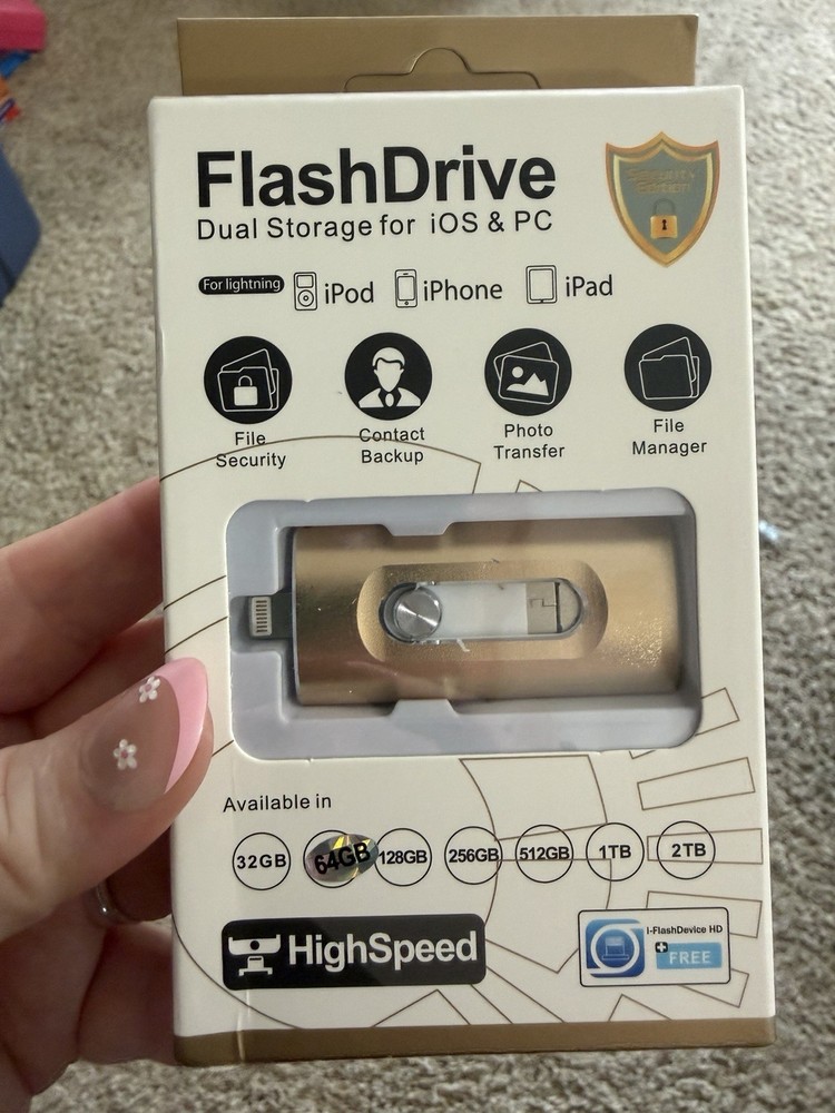 Flash Drive Dual Storage 64g
