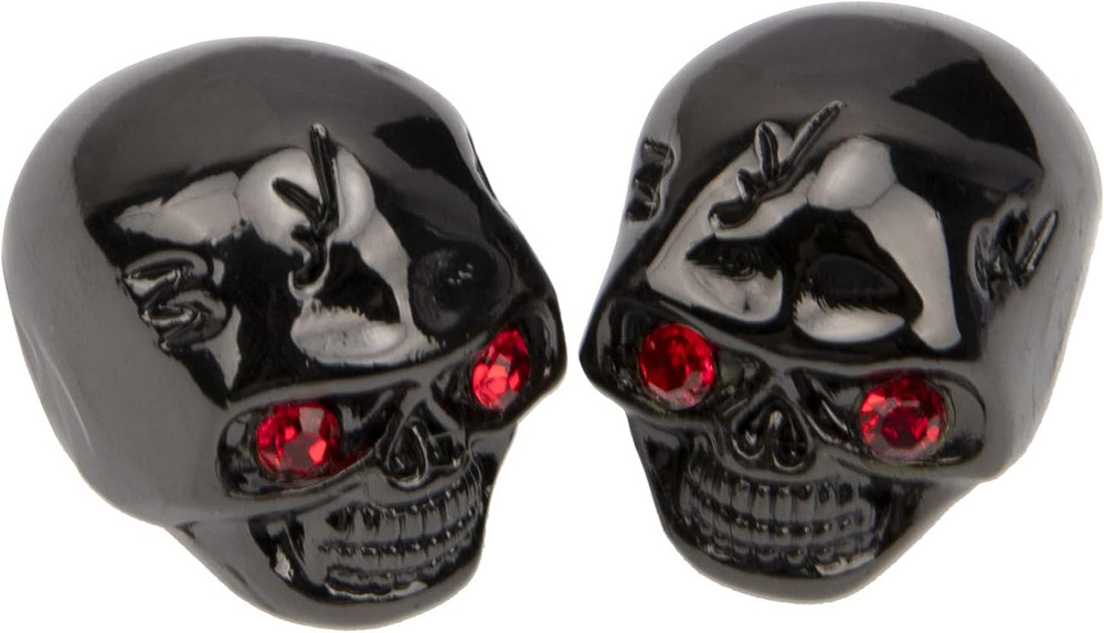 4Pcs Electric Guitar Tone Knobs - Skull Head Knobs Compatible with Bass Replacem