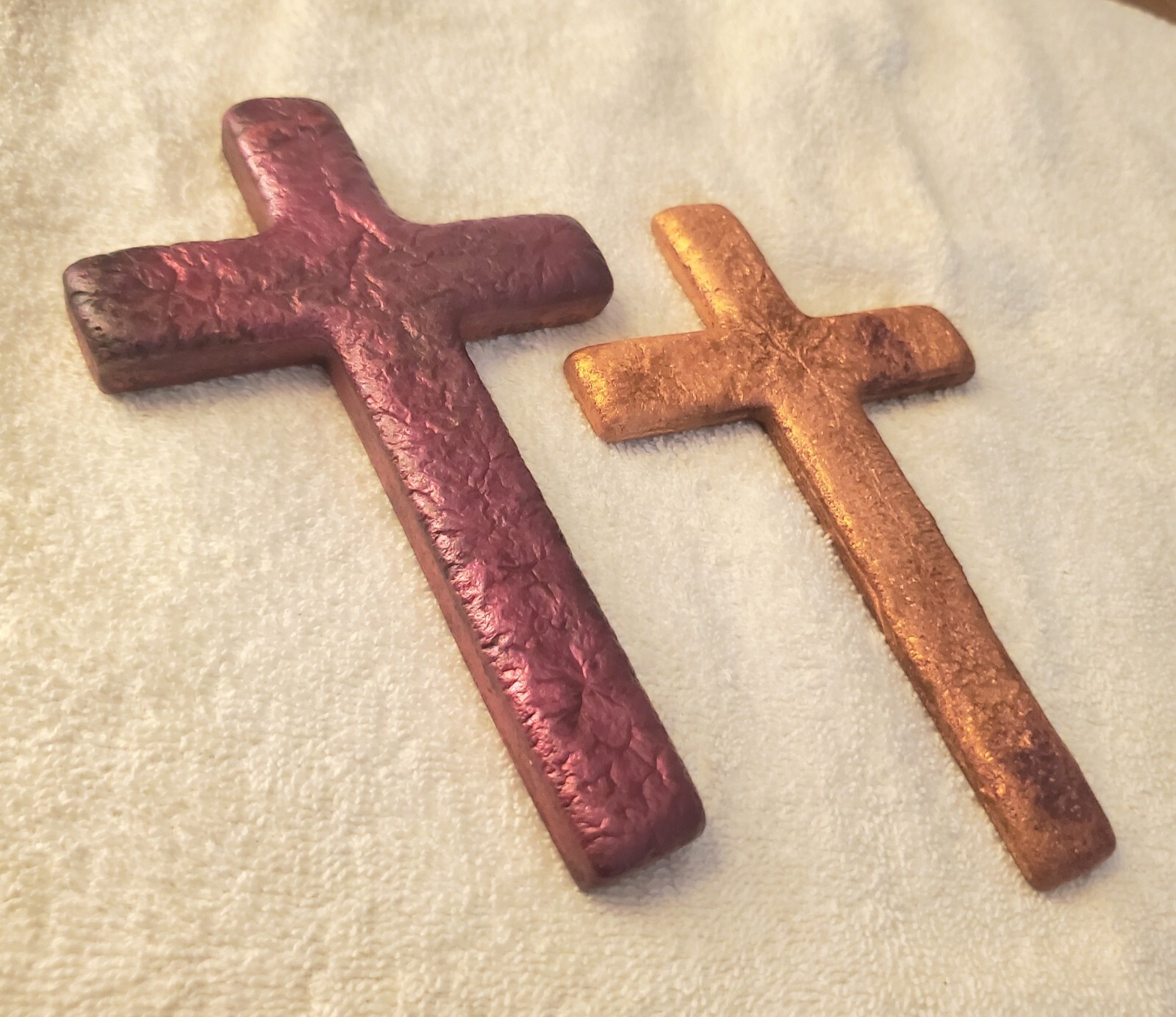 3 Vintage Copper Ingot Smelter Cross's 1940s-50s