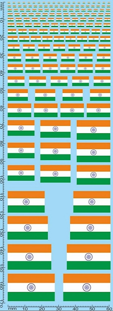 Flags India Drapeaux India 1:24 Decal Decals