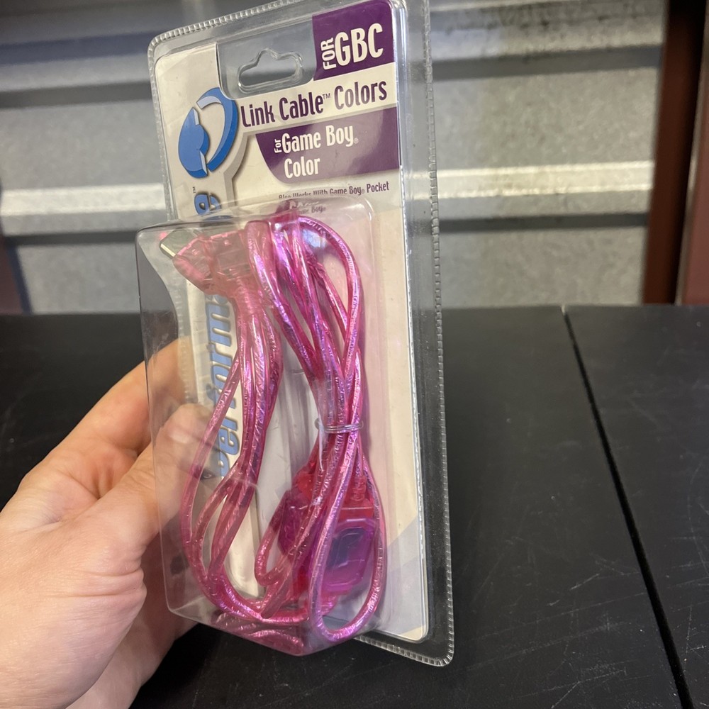 Interact Pink 2 Player Link Cable For Gameboy Color 2000 New Sealed