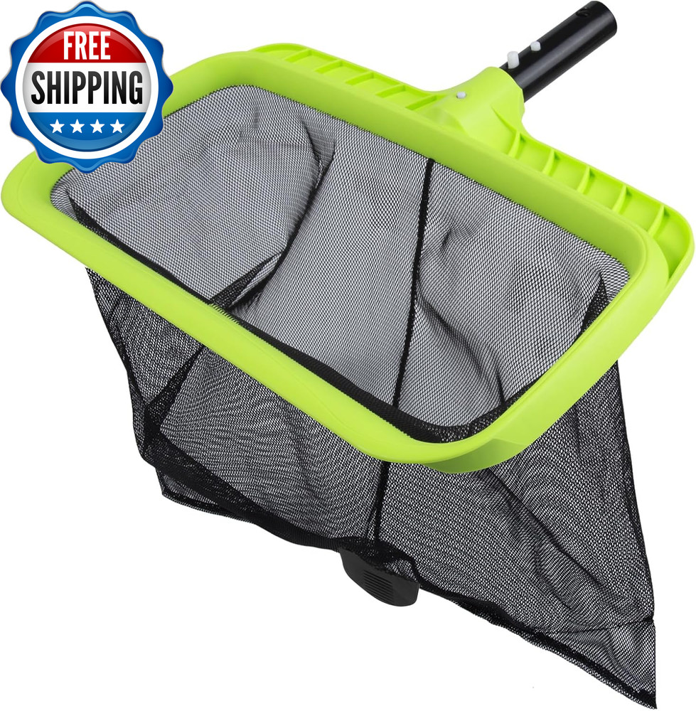 Swimming Pool Leaf Skimmer Net,Reinforced Frame Deep Rake Net