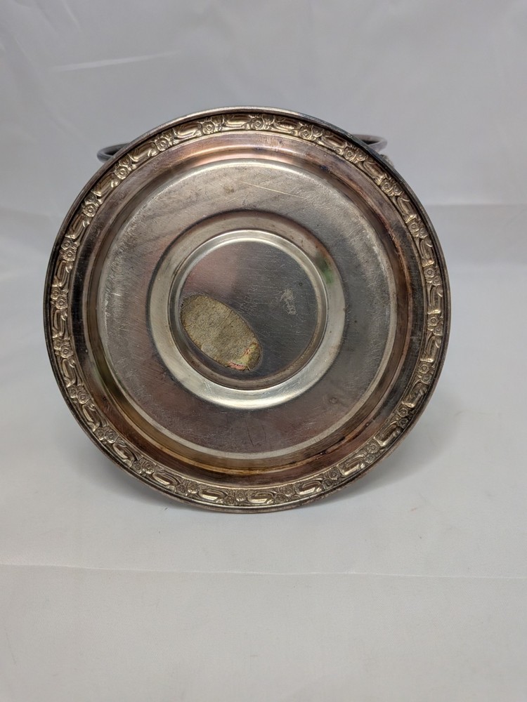 Antique silver pot burner with adjustable wick