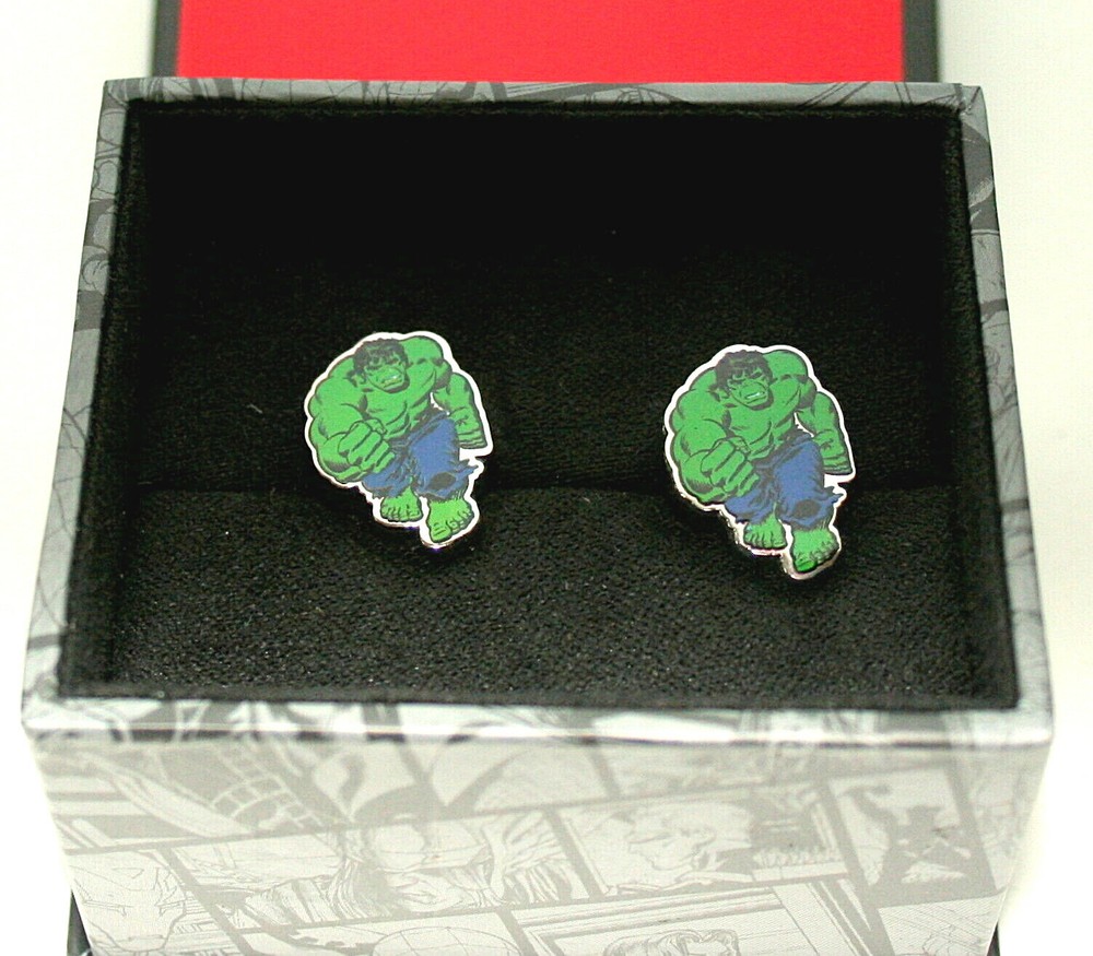 Marvel Comics Classic Incredible Hulk Running Cufflinks New Gift Box