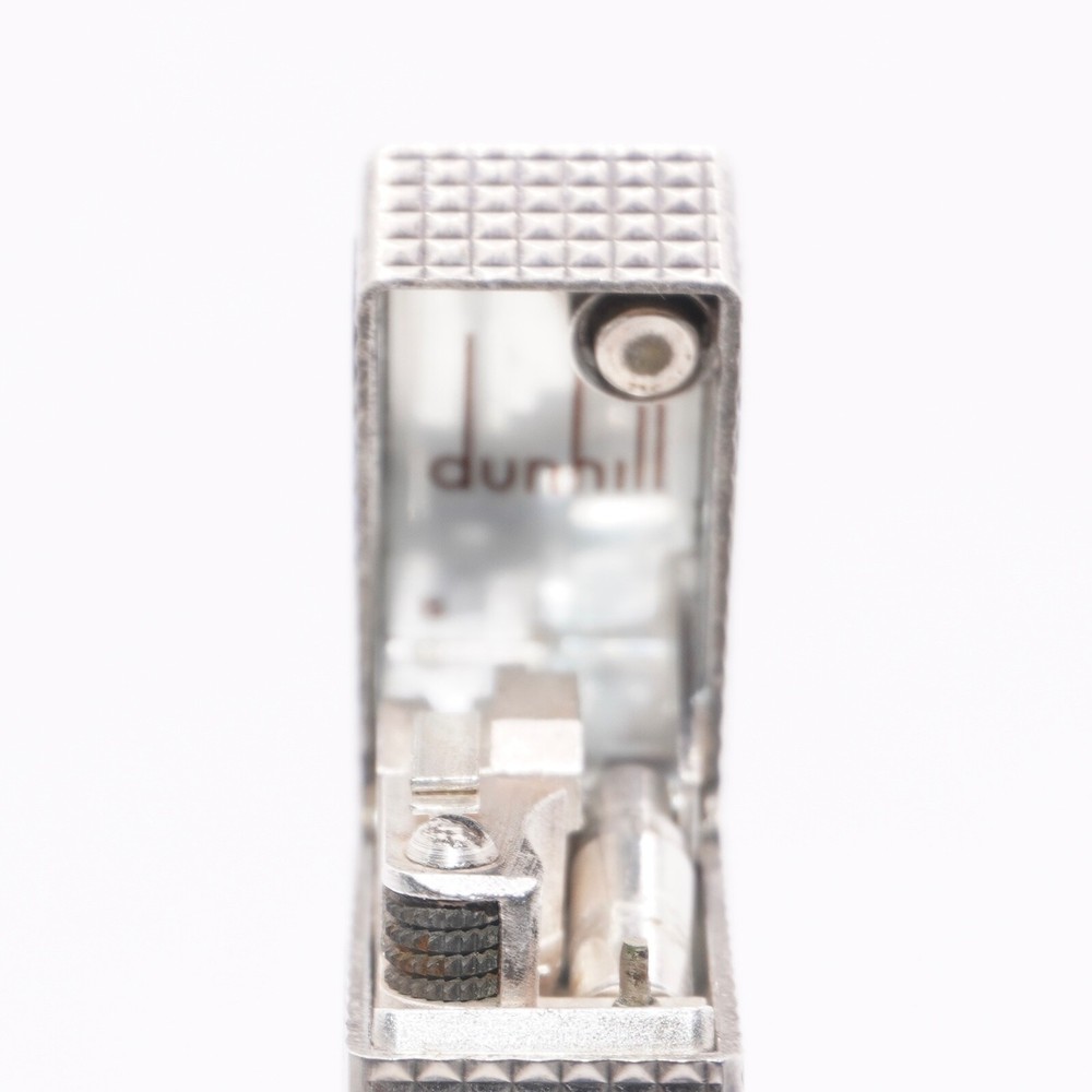 Dunhill Lighter Silver Hobnail Opal Pattern_Ultrasonically cleaned_Working