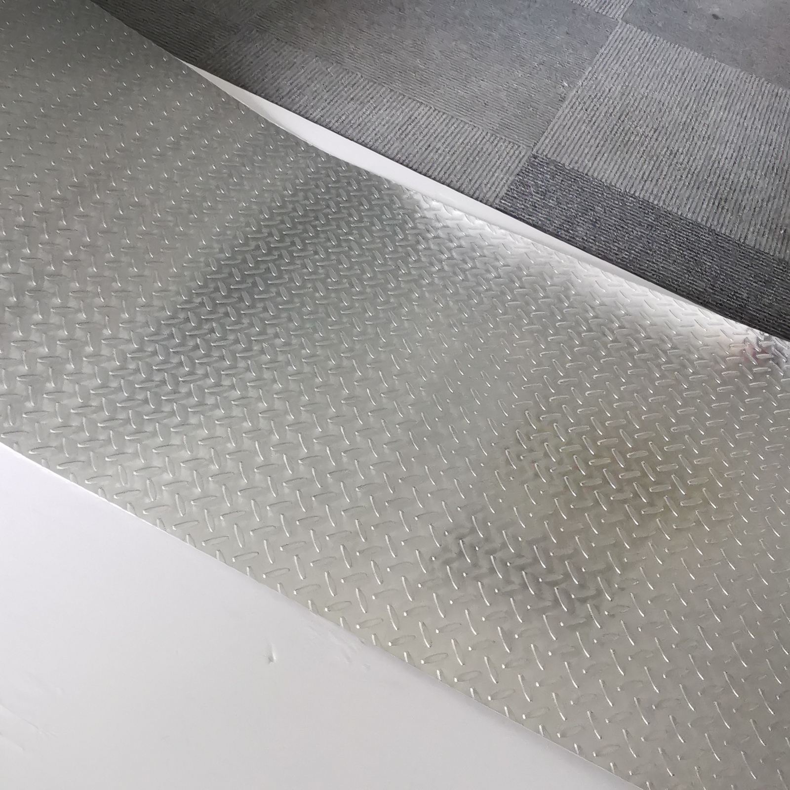 48"x 94.5" Aluminum Diamond Plate Sheet .04”Thick Embossed Trailer, RV, Garages