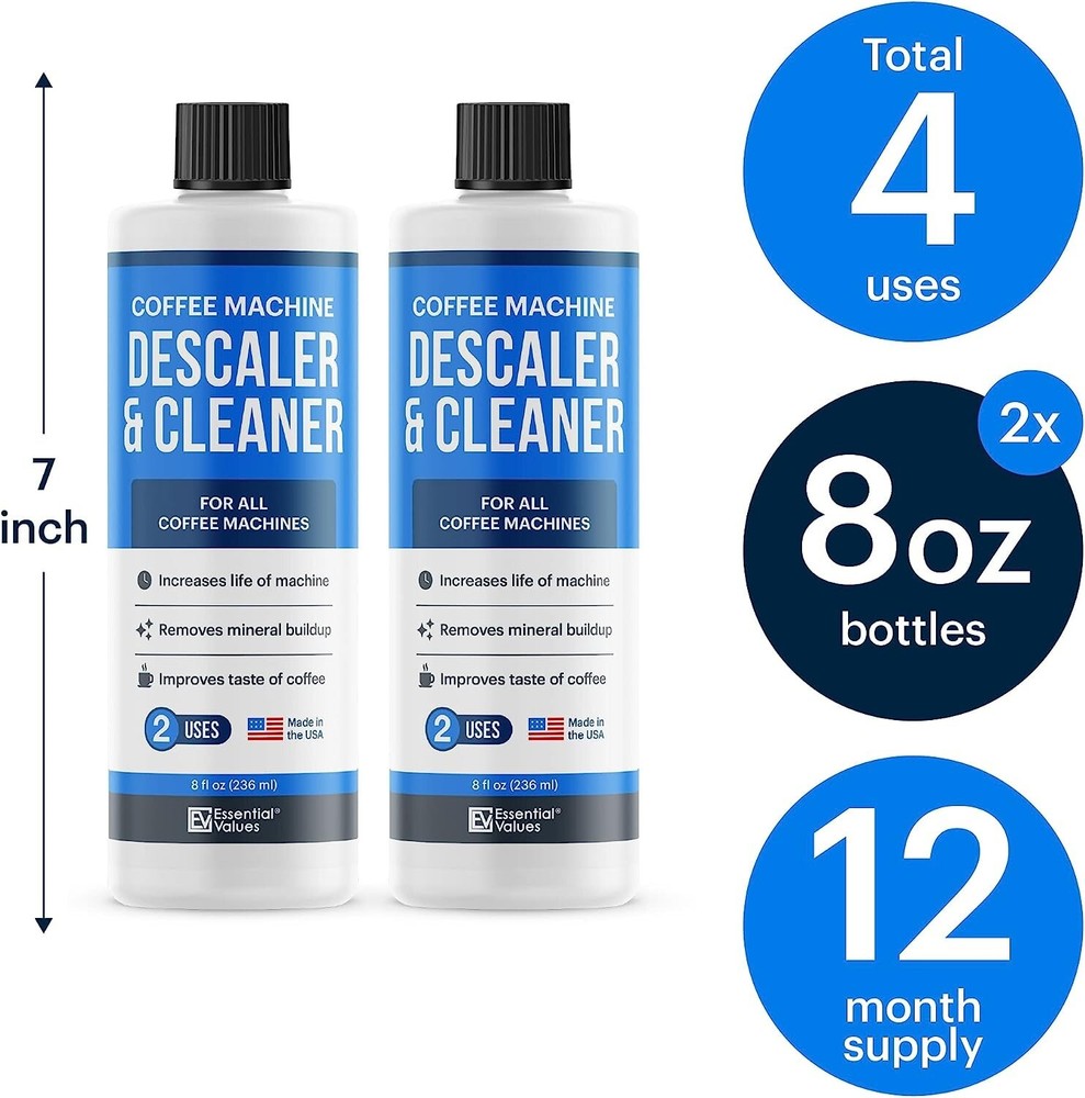 Keurig Compatible Descaling Solution & Keurig Cleaner (4 Uses)