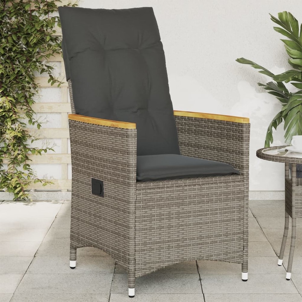 Reclining Garden Chair Grey