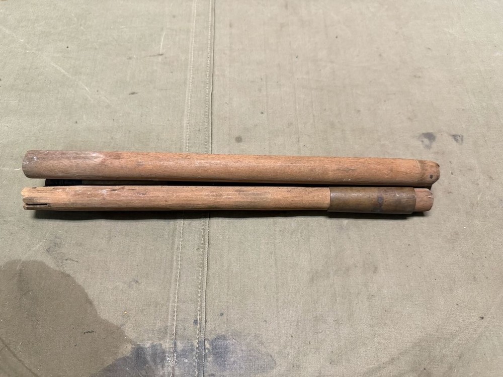 ORIGINAL WWI WWII US ARMY M1910 TENT SHELTER 3 PIECE TENT POLE SET-