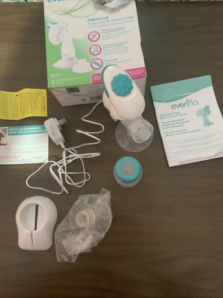 Evenflo Advanced Single Breast Pump Portable Fingertip Control Electric