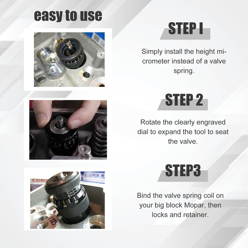 Valve Spring Height Micrometer Range Checker Gauge Tool for V8 ENGINE√