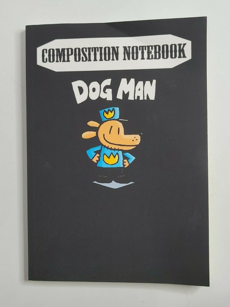 DOG MAN Blank Lined Composition Notebook Journal Planner NEW