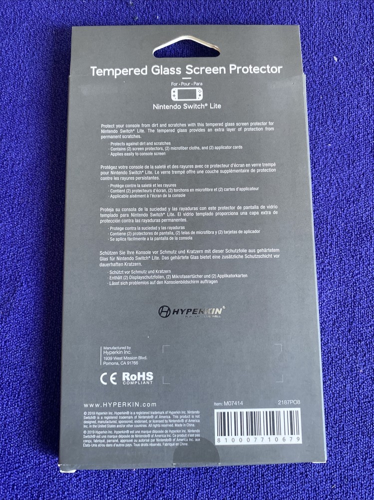 NEW! Hyperkin Tempered Glass Screen Protector For Nintendo Switch x2 - Sealed!