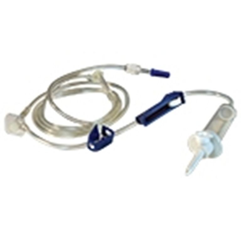 Vet Supply Clipper Aniset Anti-Kink IV Set 70" LL 60/ml Drops IV Fluid Equine