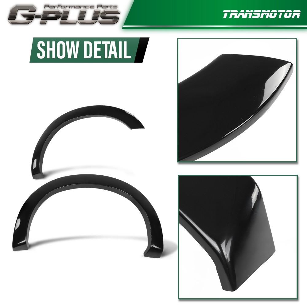 Fit 2011-2016 Ford F-250 / 350 Factory Style Smooth Black Fender Flares Set of 4