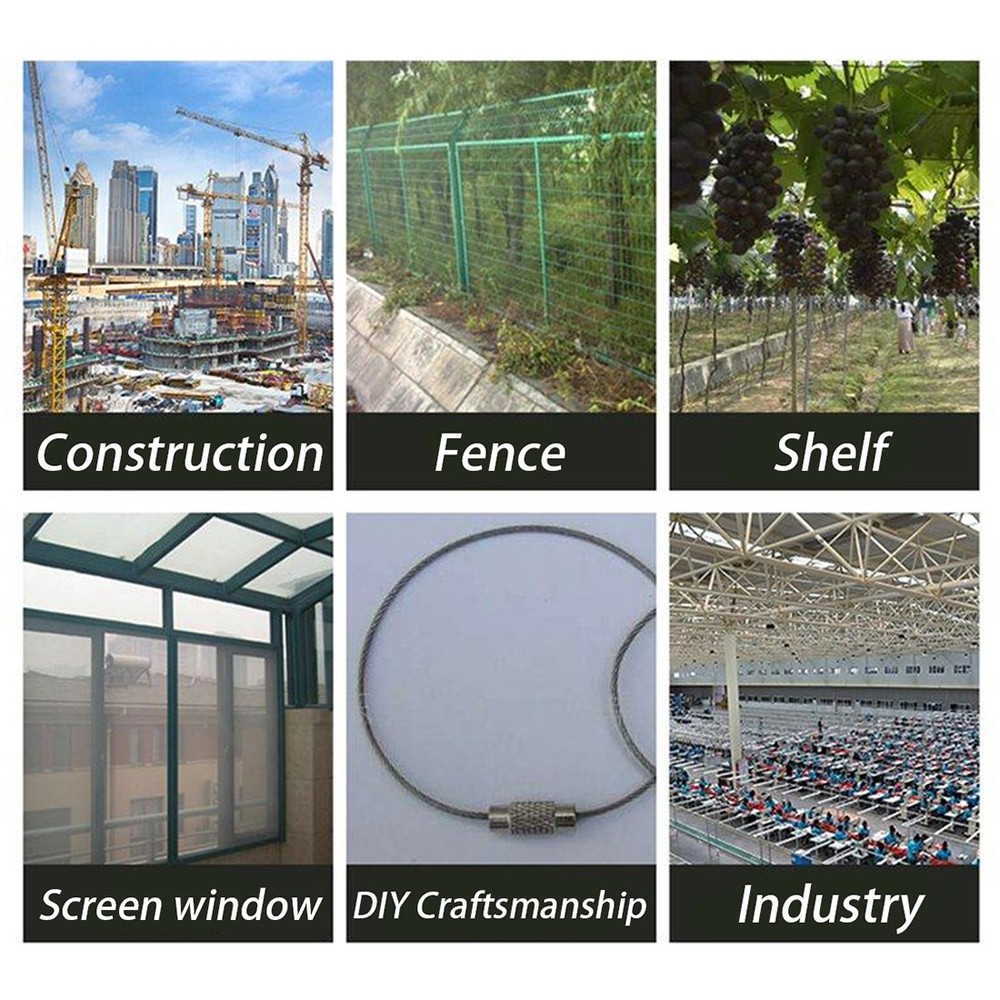 304 Stainless Wire Safety Lock Wire 0.1-3mm Soft And Hard Wire Rustproof Durable