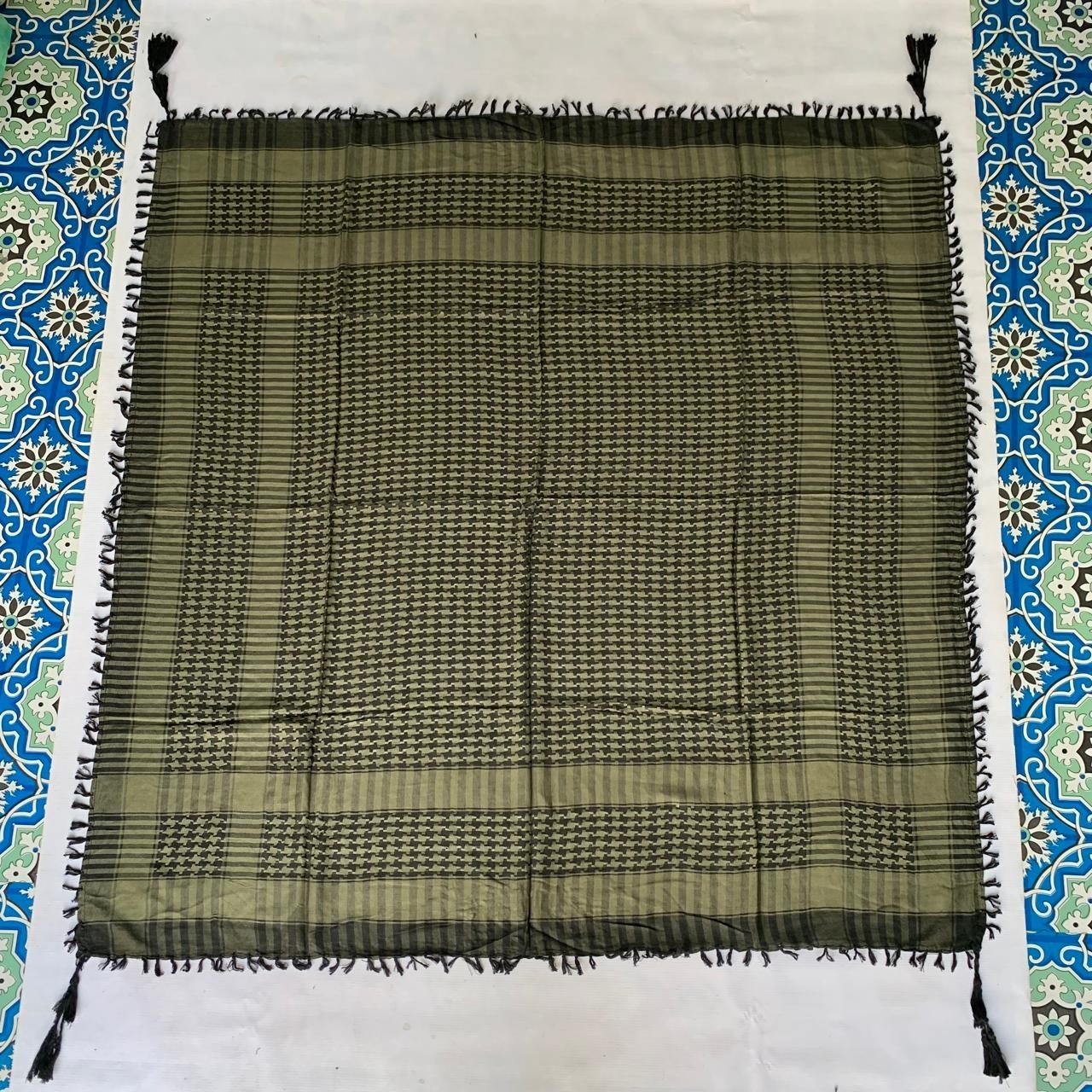 Military Shemagh Tactical Desert Scarf – Soft Woven Cotton Keffiyeh Head Wrap