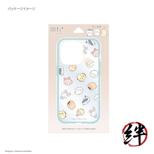Chiikawa IIIFIT Clear iPhone15 Pro compatible case Total pattern CK-25B