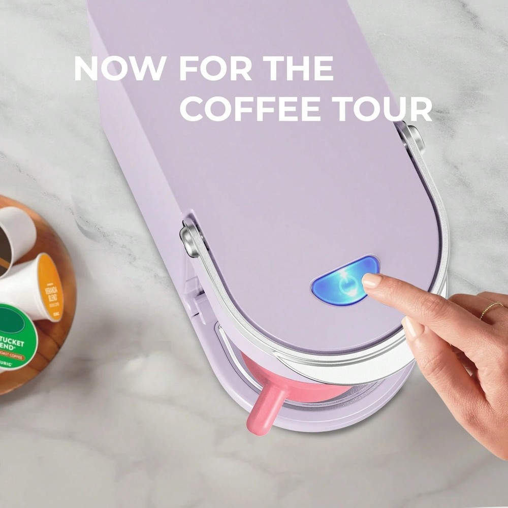 CHULUX One Cup Capsule Coffee Maker One Button Fast Brewing Portable Camping