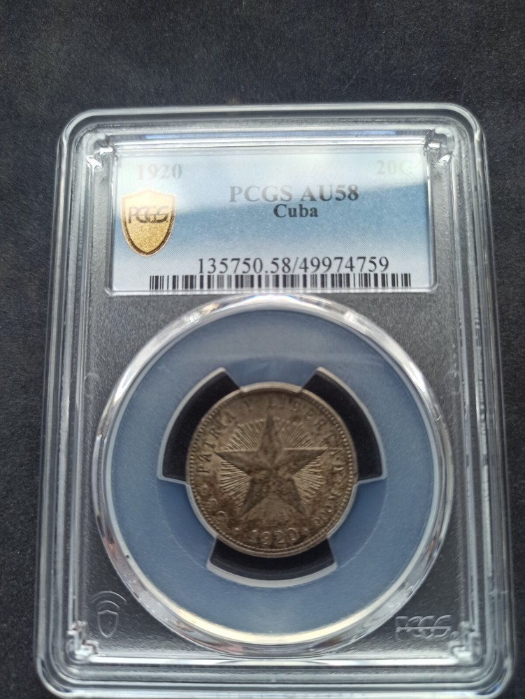 20 Centavos 1920 ; PCGS : AU 58