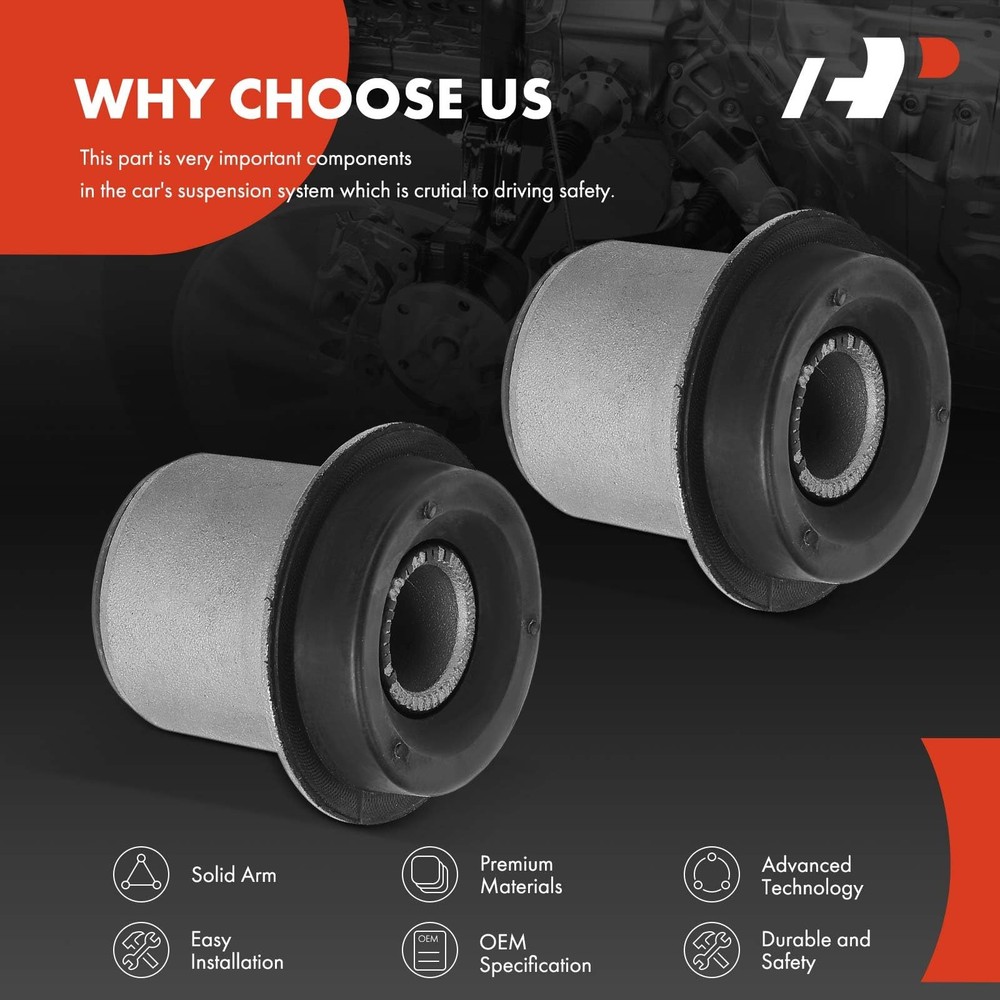 A-Premium 2 x Front Upper Control Arm Bushing Kit, Compatible with Dodge Dako...