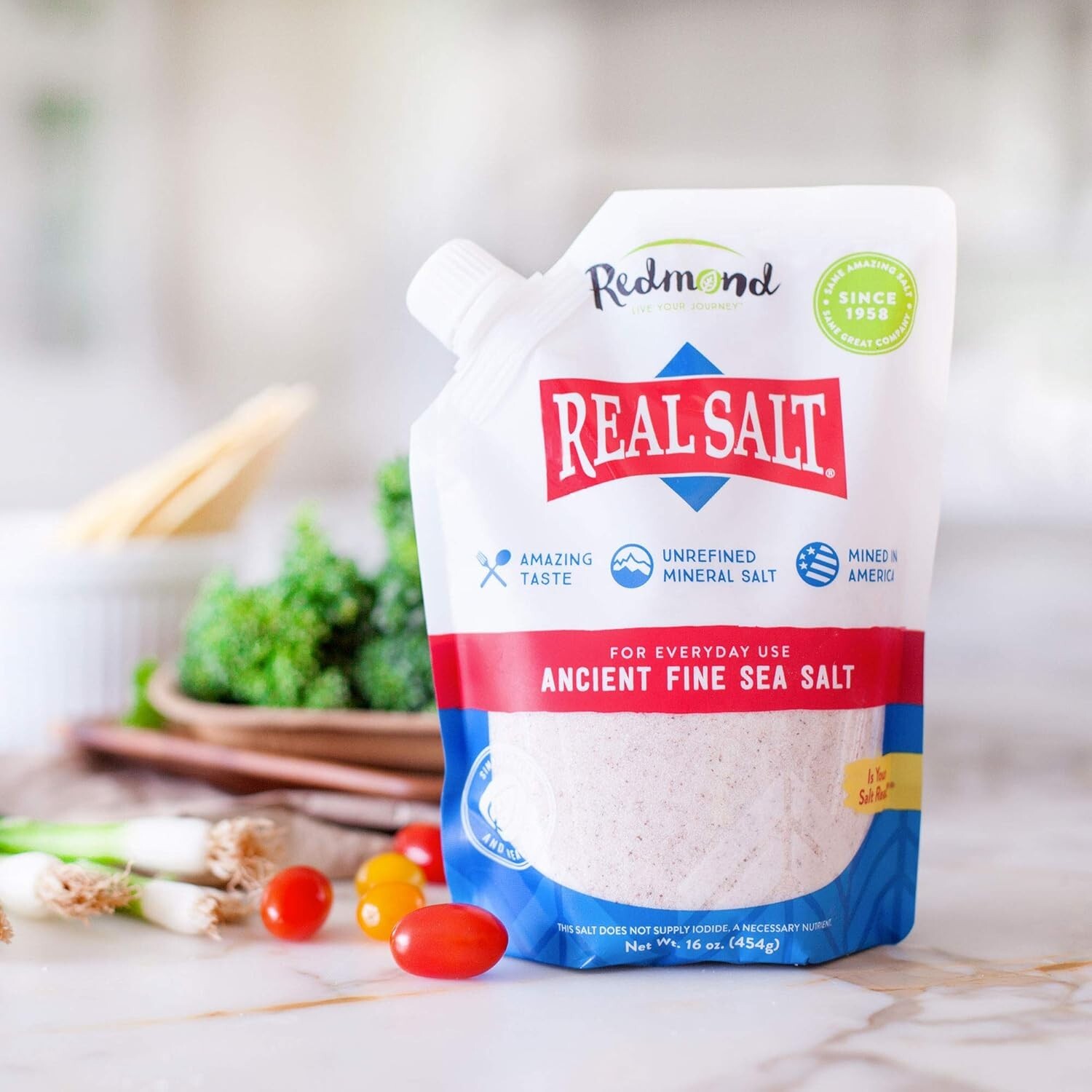 REDMOND Real Sea Salt - Natural Unrefined Gluten Free Fine,