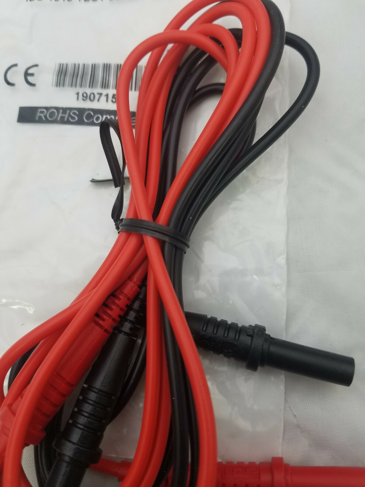 5908A Dmm Test Lead Set 48 " With Straight Plugs For Bench Meters 10Amp.