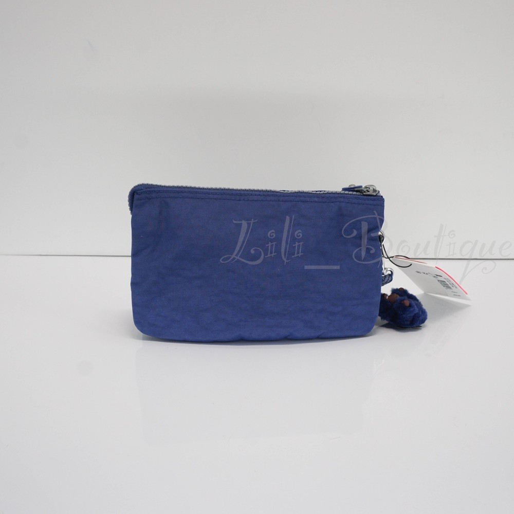 Kipling Creativity XL Extra Large Pouch AC7318 Polyamide Navy Mist WB $49 NWT