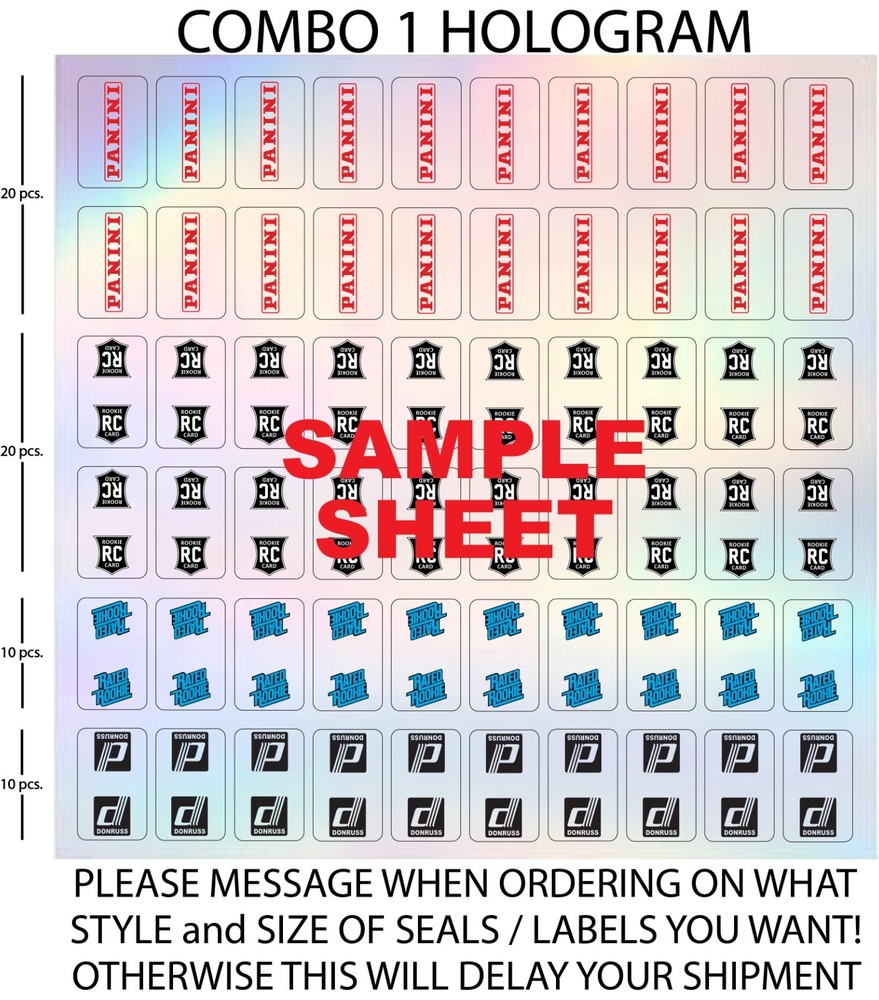 ONE TOUCH STICKER 35 pt. FREE PANINI LABELS SEALS 60 pcs. 9 SIZES FREE DECALS!