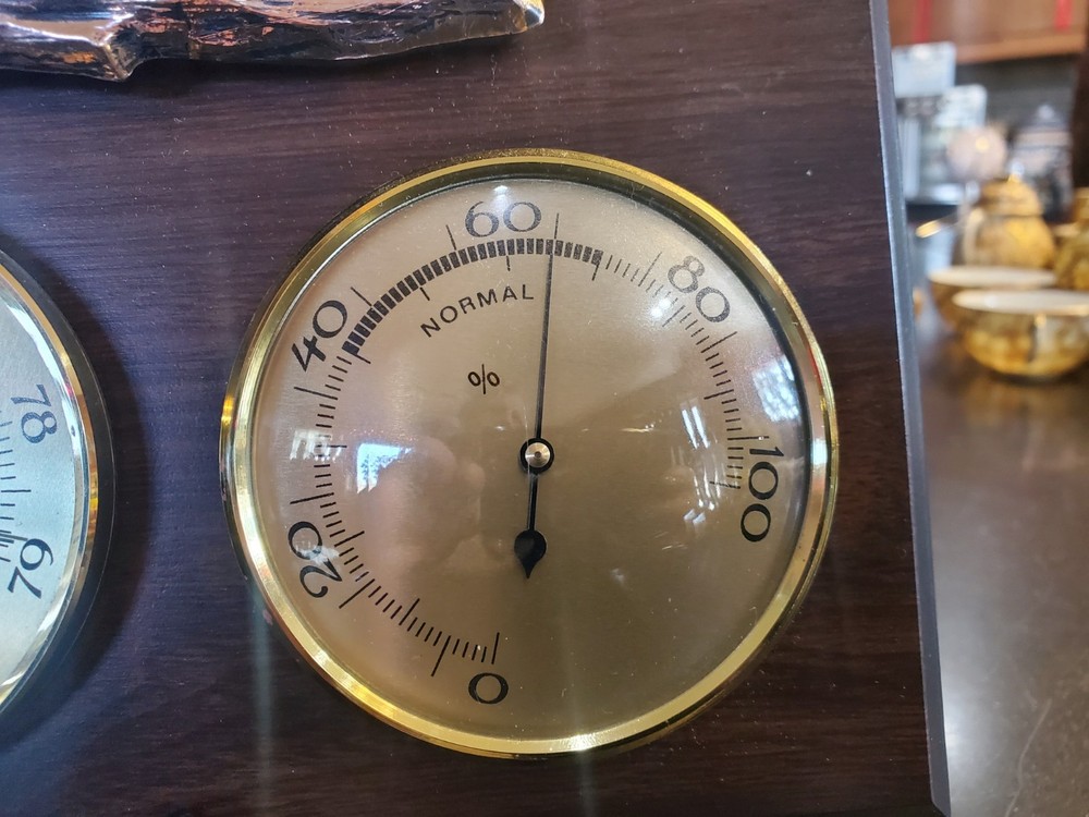 Barometer Humidity Thermometer Vintage Excellent Condition