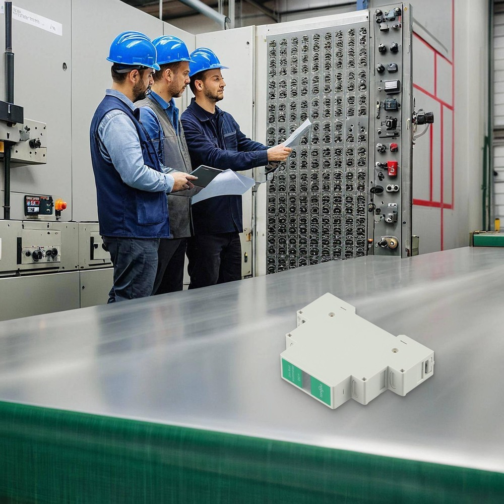 LED Display Voltage Meter for Din Rail Installation Supporting 11 310V DC Range