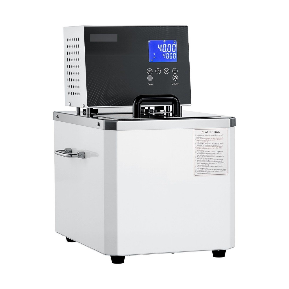 10L Lab Heating Bath: 300°C Max, 0.01°C Accuracy, Internal/External Flow