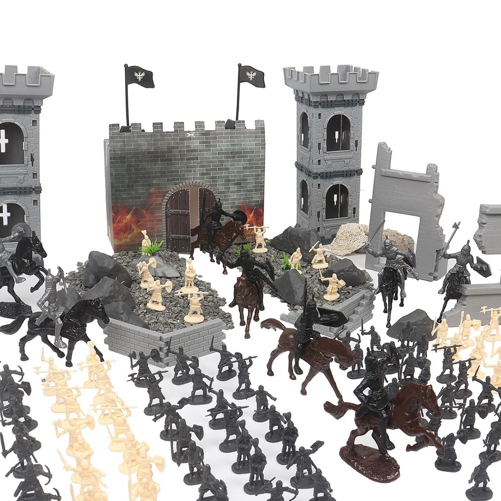 Simulation Soldier Static Model Castle Ruins Model Ancient Soldier Decorative