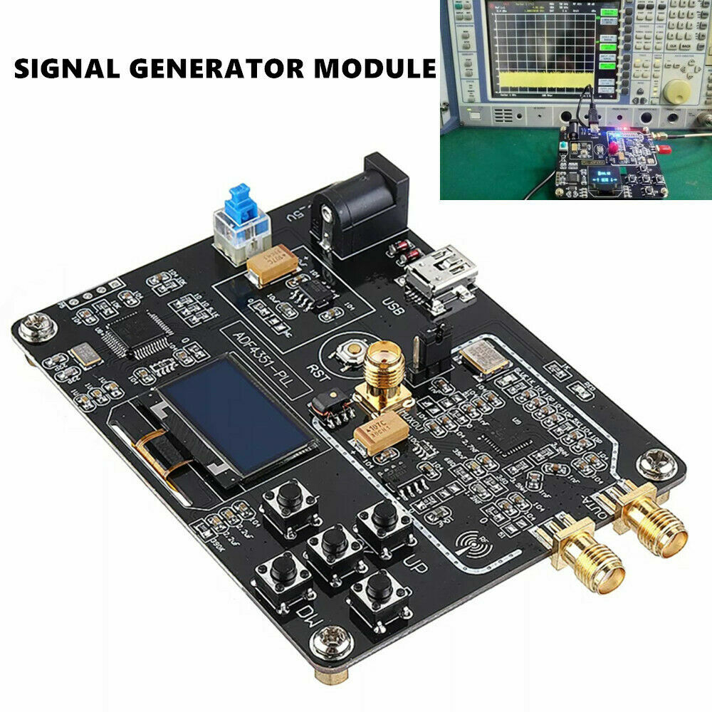 ADF4351 Signal Generator Module 35M-4.4GHz RF Signal Source Sweeper STM32 +OLED